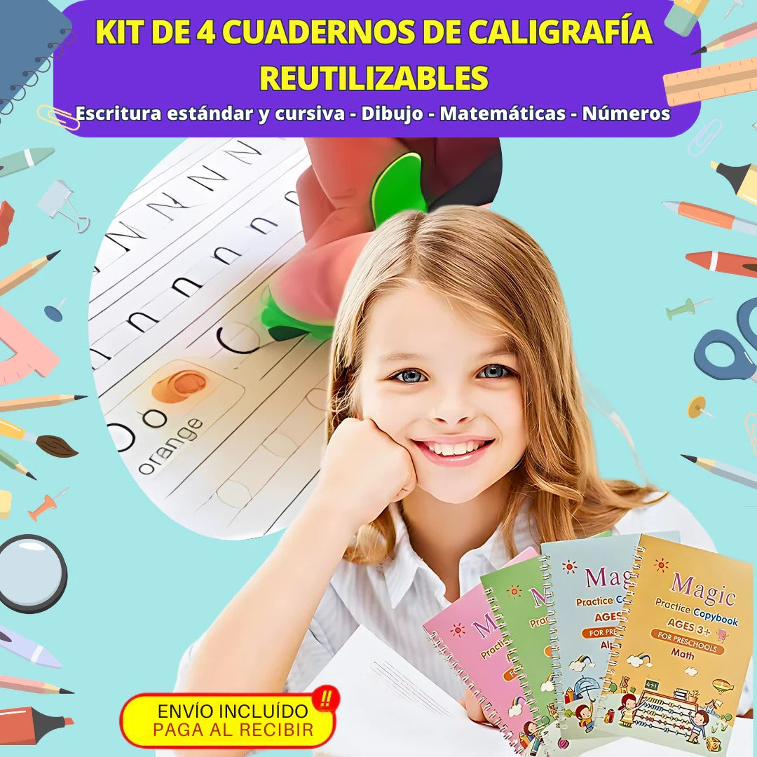 1 SET DE CALIGRAFIA MAGICO